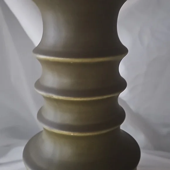 STEULER Cari Zalloni vintage candle holder Continua 150/25 ceramic brown 24 cm R